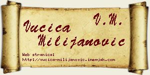 Vučica Milijanović vizit kartica